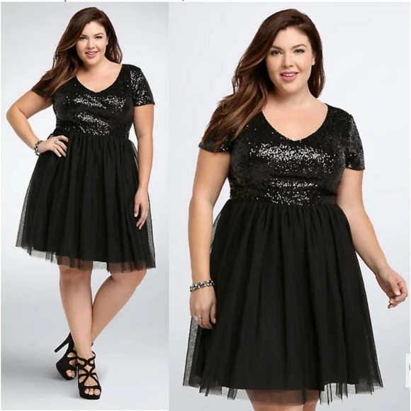 torrid Dresses & Skirts - Torrid-SEQUIN & TULLE PARTY DRESS Size 18